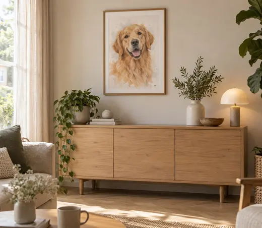 Portrait d’animal dans un intérieur — image d’inspiration