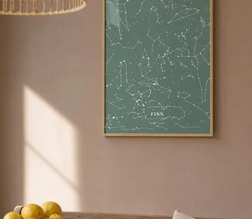 Affiche ciel étoilé — exemple de personnalisation